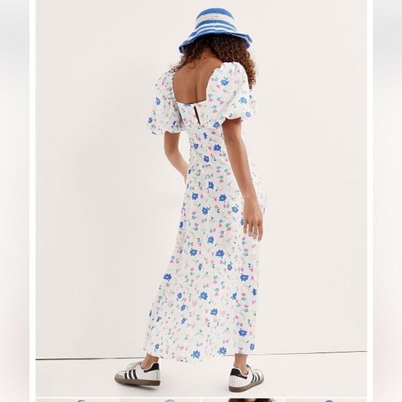 For Love & Lemons Lexy Maxi Dress White Floral Size S - Picture 4 of 14